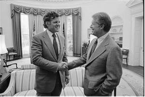 President Carter and Senator Kennedy at the White House. Source: National Archives 